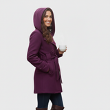 Carmen - Cappotto elegante con cappuccio e cintura