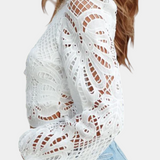 Blusa in Pizzo Solsticea