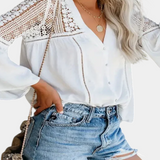 Blusa in Pizzo Sunwoven