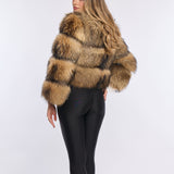 Cappotto corto in pelle