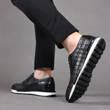 Edoardo — Sneaker Oxford in Pelle Stampata