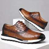 Edoardo — Sneaker Oxford in Pelle Stampata