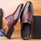 Filippo — Mule in Pelle Stampata Elegante
