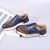 Lorenzo — Sneakers Artigianali in Pelle con Dettagli in Coccodrillo