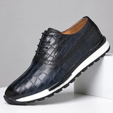 Edoardo — Sneaker Oxford in Pelle Stampata