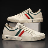 Sneaker in Maglia Marco con Banda Tricolore