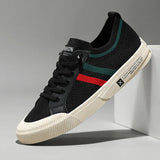 Sneaker in Maglia Marco con Banda Tricolore