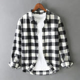 Camicia in cotone a quadri elegante