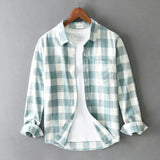 Camicia in cotone a quadri elegante