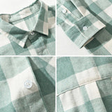 Camicia in cotone a quadri elegante