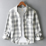 Camicia in cotone a quadri elegante