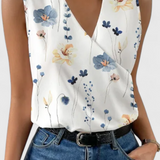 Top Estivo Yariela Morbido con Scollatura a V