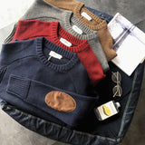 Henry | Maglione in Lana con Toppe Elbow