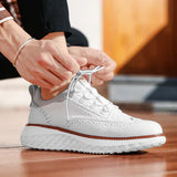 Sneaker Oxford in Pelle Intrecciata Vittorio