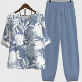 Bianca | Completo Chic di Camicia e Pantaloni con Stile Rilassato