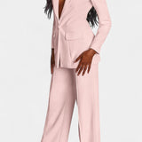 Rachele | Completo Blazer su Misura e Pantaloni a Gamba Larga Marnie