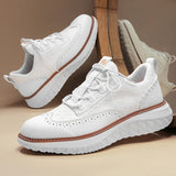 Sneaker Oxford in Pelle Intrecciata Vittorio