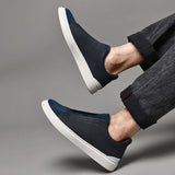 Matteo — Slip-On in Camoscio e Pelle di Alta Qualità