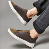 Matteo — Slip-On in Camoscio e Pelle di Alta Qualità