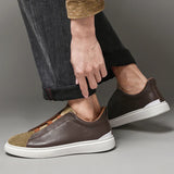 Matteo — Slip-On in Camoscio e Pelle di Alta Qualità