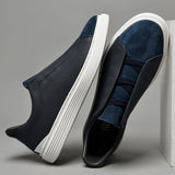 Matteo — Slip-On in Camoscio e Pelle di Alta Qualità