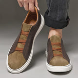 Matteo — Slip-On in Camoscio e Pelle di Alta Qualità