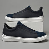 Matteo — Slip-On in Camoscio e Pelle di Alta Qualità