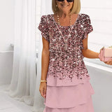Claire – Abito elegante fluido con volant