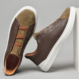 Matteo — Slip-On in Camoscio e Pelle di Alta Qualità