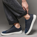 Matteo — Slip-On in Camoscio e Pelle di Alta Qualità