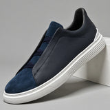 Matteo — Slip-On in Camoscio e Pelle di Alta Qualità