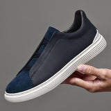Matteo — Slip-On in Camoscio e Pelle di Alta Qualità