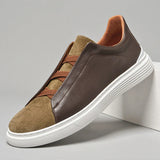 Matteo — Slip-On in Camoscio e Pelle di Alta Qualità