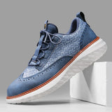 Sneaker Oxford in Pelle Intrecciata Vittorio