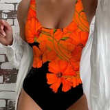 Costume Intero Elegante Lucy con Motivo Floreale