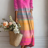 MARIT | ABITO FLUIDO MULTICOLOR
