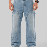 Fulvio™ | Jeans Tadeo Carpenter - Blu Chiaro Uomo