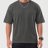 Costantino™ | T-shirt Oversize Trevo - Grigio Elegante