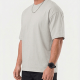 Carmine™ | T-shirt Oversize Trevo - Grigio Chiaro