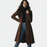 Giulia | Cappotto Lungo in Camoscio