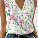 Top Estivo Yariela Morbido con Scollatura a V