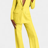 Rachele | Completo Blazer su Misura e Pantaloni a Gamba Larga Marnie