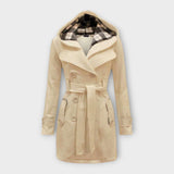Carmen - Cappotto elegante con cappuccio e cintura