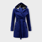 Carmen - Cappotto elegante con cappuccio e cintura
