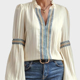 Isla | Blusa vintage con collo a V