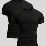 Confezione da 2 T-shirt Nere | Aleano