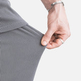 Gianluca™ | Pantaloni Bailey a Coste Grigi