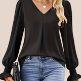 Mira - Blusa Elegante con Scollatura a V