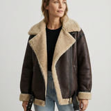 Aviara™ | Giacca Biker | Cappotto Invernale Caldo e Lussuoso