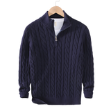 Anthony | Pullover mezza zip torciglione